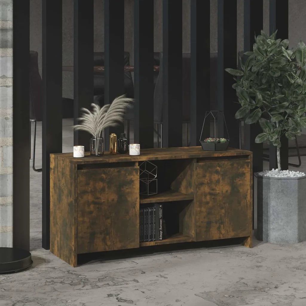 Mobile TV | Armadietto TV | Mobile Porta TV Rovere Fumo 102x37,5x52,5 cm in Truciolato