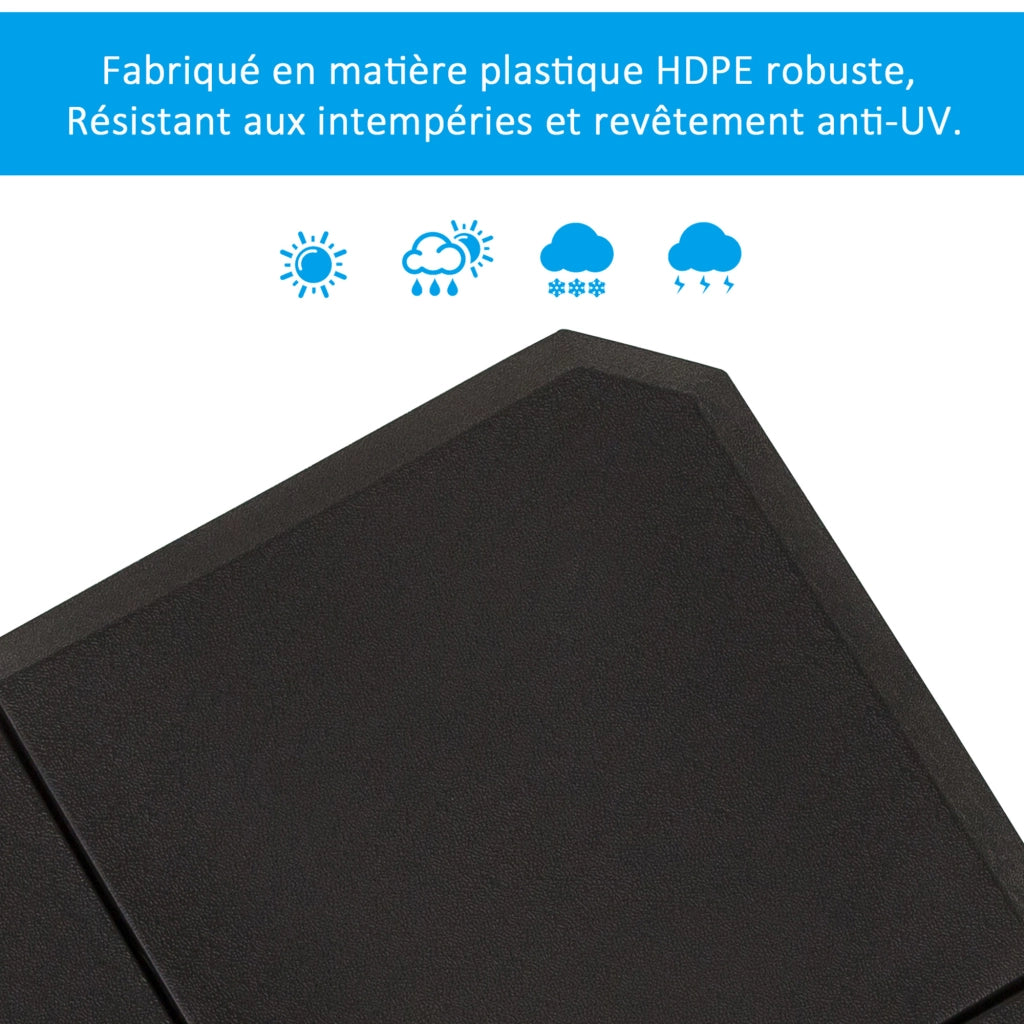 Base per Parasole ¨C Minimal ¨C Nero 100x100x9.5 cm HDPE