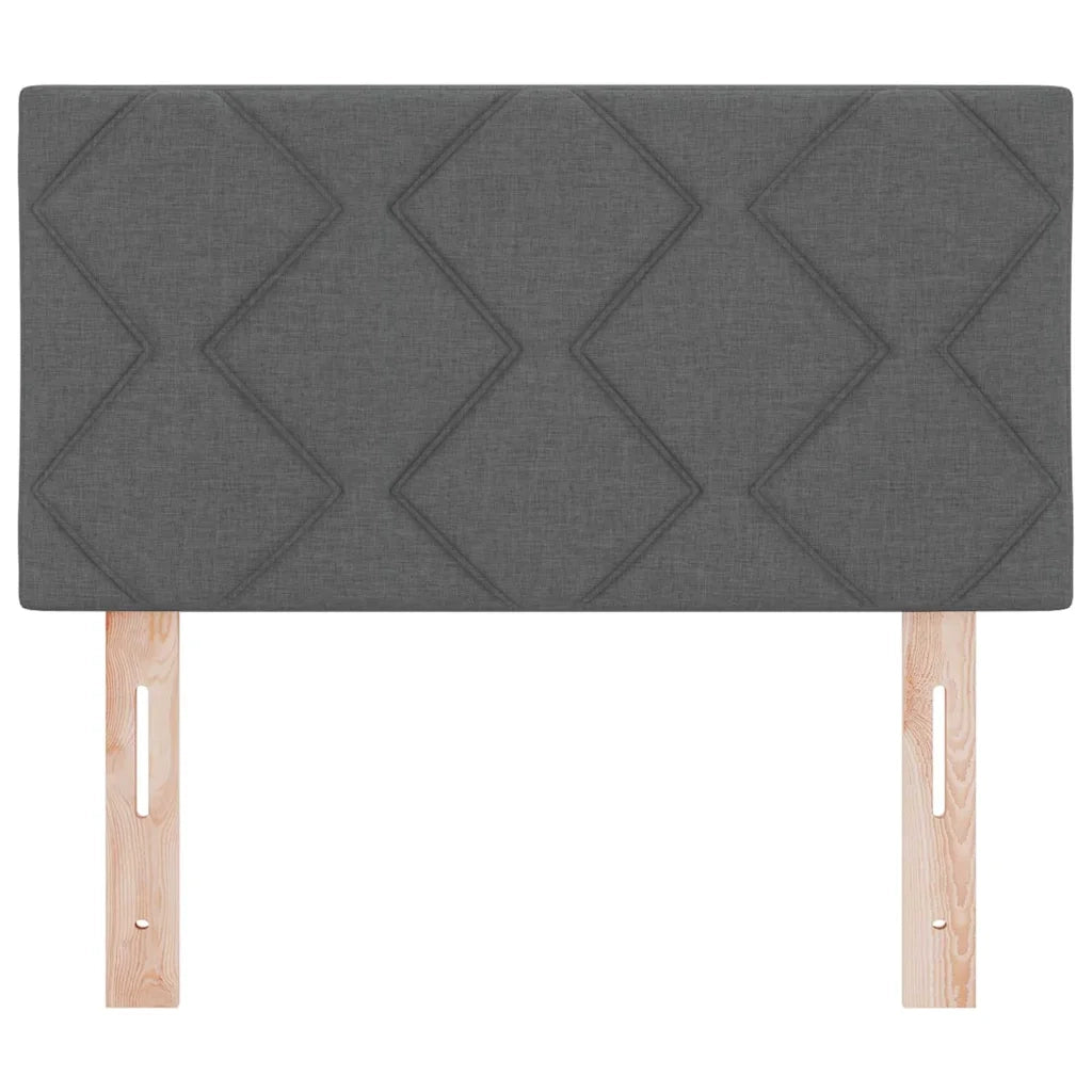 Testiera | Testata Grigio scuro 80 cm Tessuto