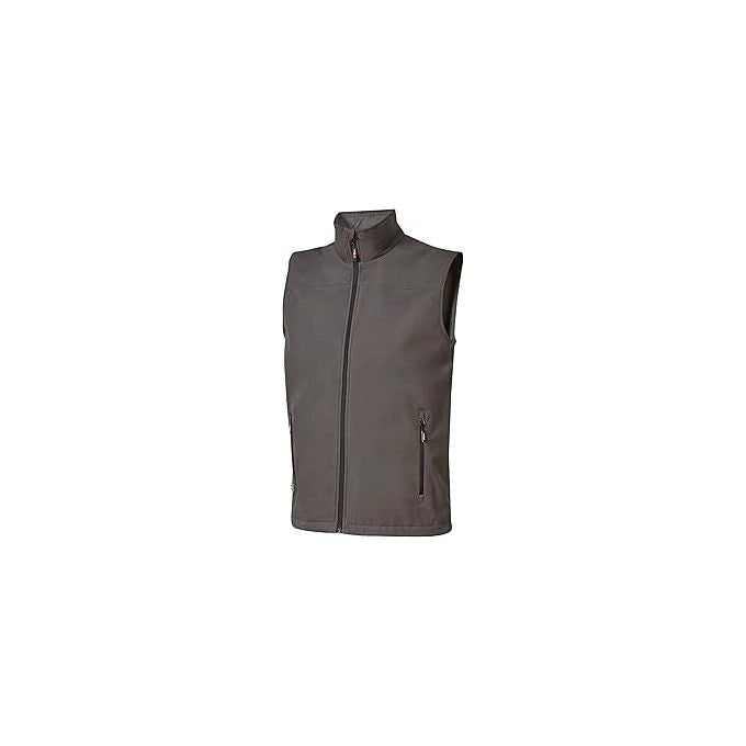 U-power WIN231GI Dublino Gilet da Lavoro Softshell Mechanical Stretch Antivento Traspirante Idrorepellente Taglia M colore Grigio Iron
