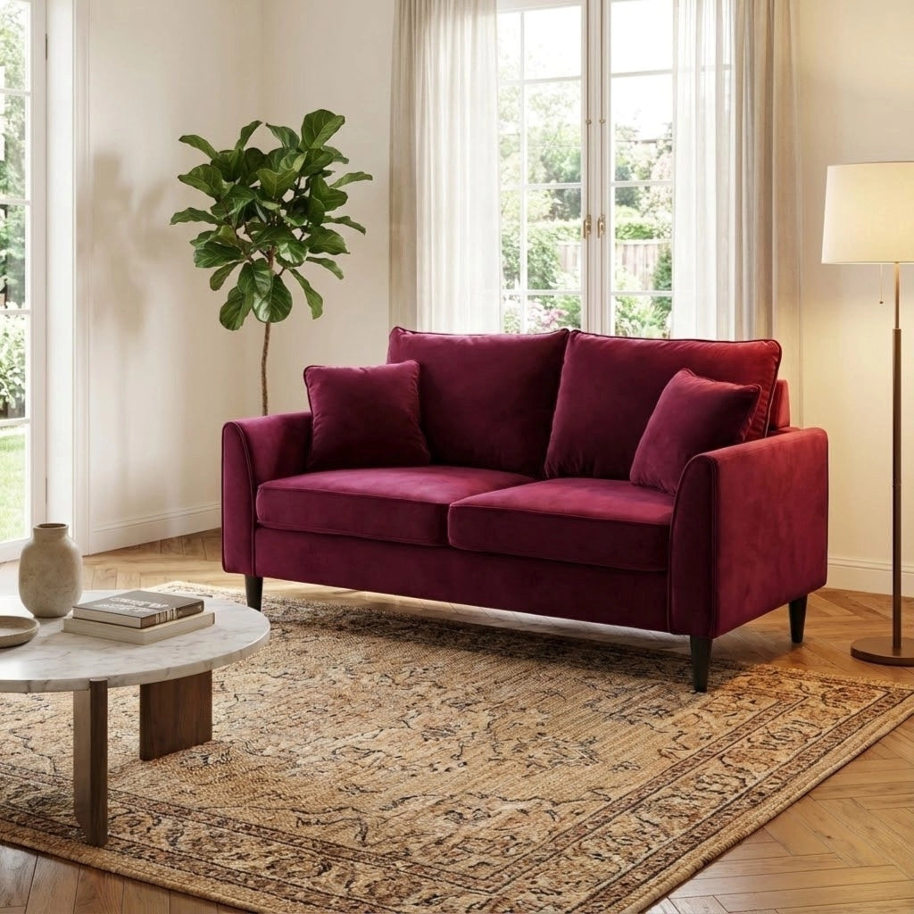 Divano due posti in Velluto cm 152x83x46 - RAMON