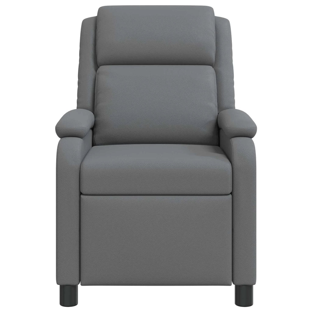 Poltrona Massaggiante Grigio Similpelle 42034864