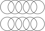 O-Ring in Nitrile, 90mm di Diametro Esterno, 84mm di Diametro Interno, 3mm di Spessore, Afdichtingsring Metrisco, O-Ring per Attacco a Gomma per Lavori di Fisso, Lavori di Lavorazione, Riparazione di Auto