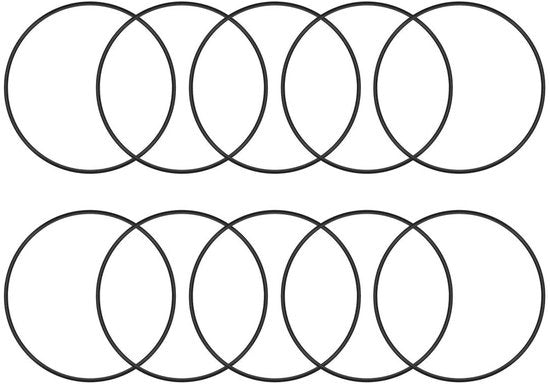O-Ring in Nitrile, 90mm di Diametro Esterno, 84mm di Diametro Interno, 3mm di Spessore, Afdichtingsring Metrisco, O-Ring per Attacco a Gomma per Lavori di Fisso, Lavori di Lavorazione, Riparazione di Auto