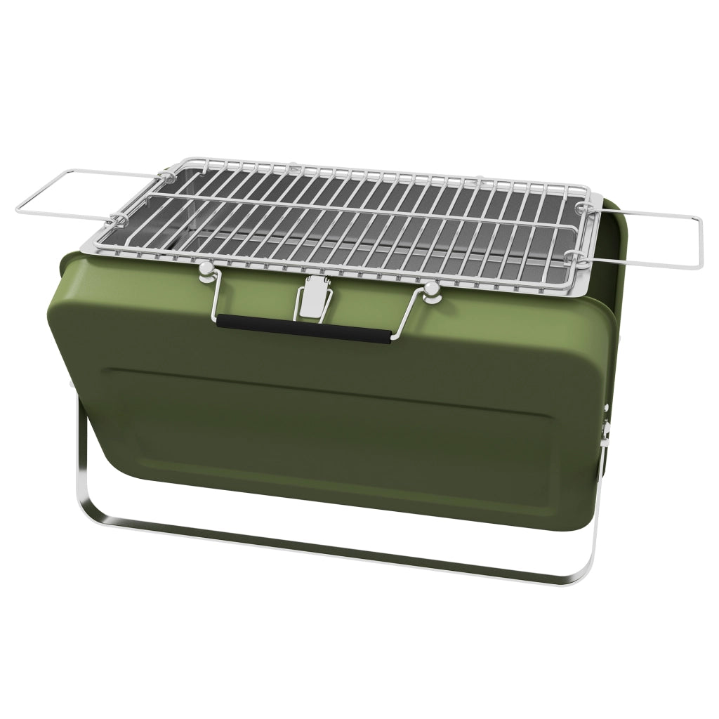 Grill da viaggio pieghevole ¨C Zephmum ¨C Griglia a carbonella, verde