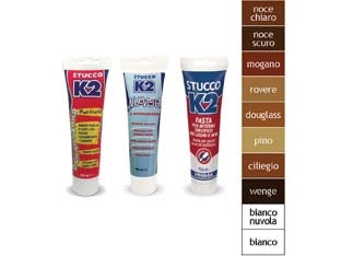 K2 STUCCO IN PASTA MULTIUSO COLORATO IN TUBETTO- - ml.150 - rovere - 6 pezzi K2