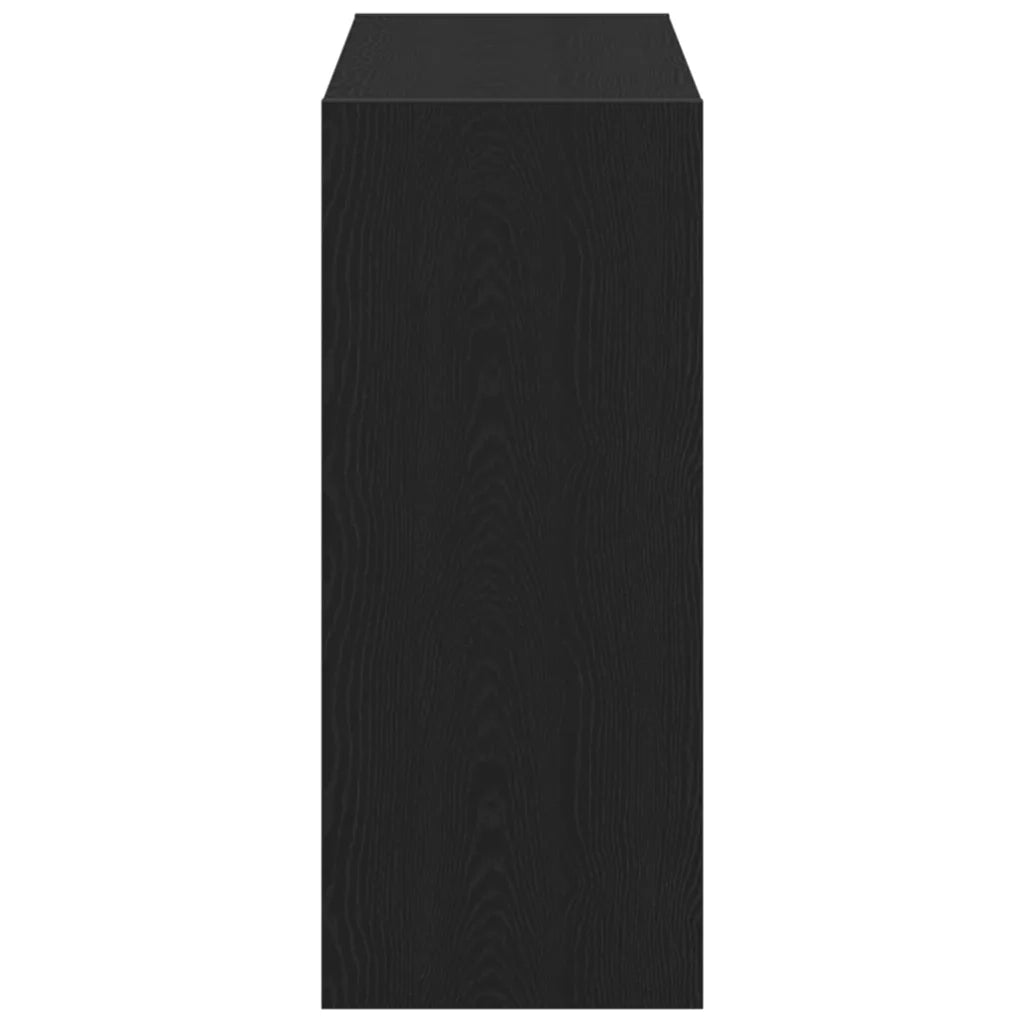 Armadio per Libri 2 livelli 2 pz 80 x 30 x 72 cm Rovere Nero 862720