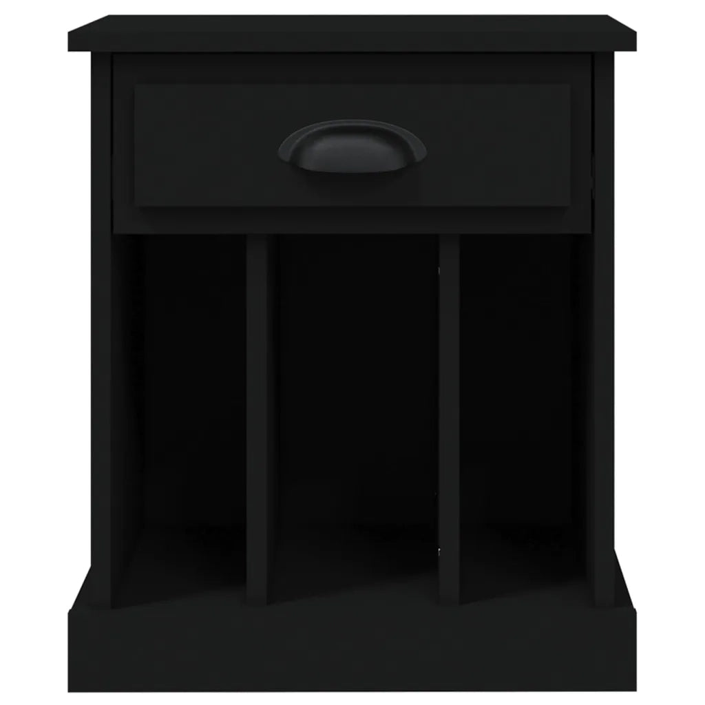 Comodino Nero 43x36x50 cm 816346
