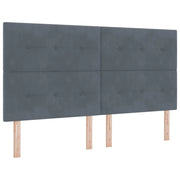 Testiera | Testata Grigio scuro 180 cm Velluto