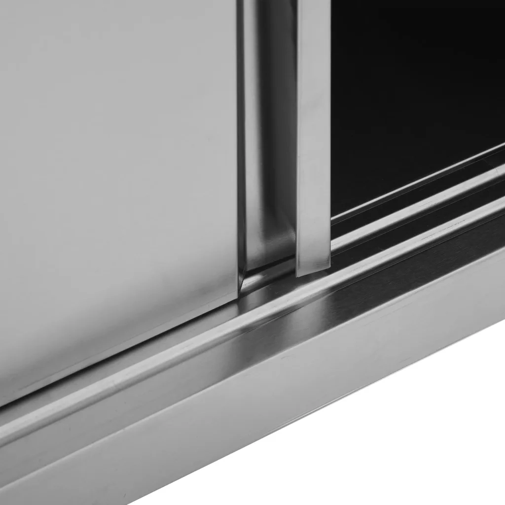 Pensile da cucina | Armadio da Cucina ad Ante Scorrevoli 120x40x50cm Acciaio Inox