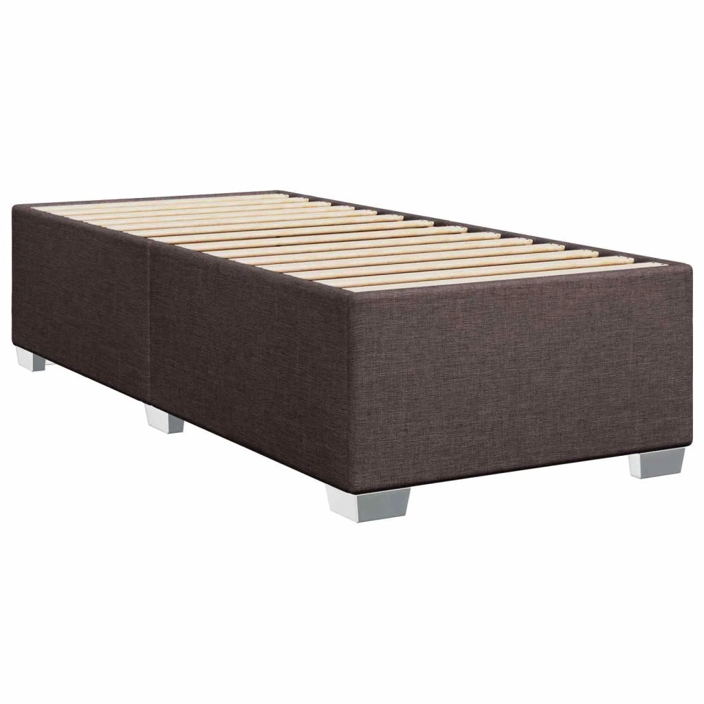 Letto con Box Spring, Materasso e LED Marrone Scuro 90 x 200 cm 3451857