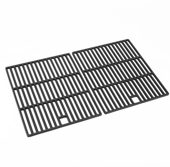 Grillroster in ghisa per barbecue, dimensioni 44,5 x 73,6 cm, 2 pezzi, sostituzione per Kingman 4