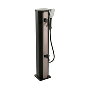 Tanaga Bronze 20 - Doccia Solare Bassa Da Giardino 20L Con Doccetta E Rubinetto Lavapiedi