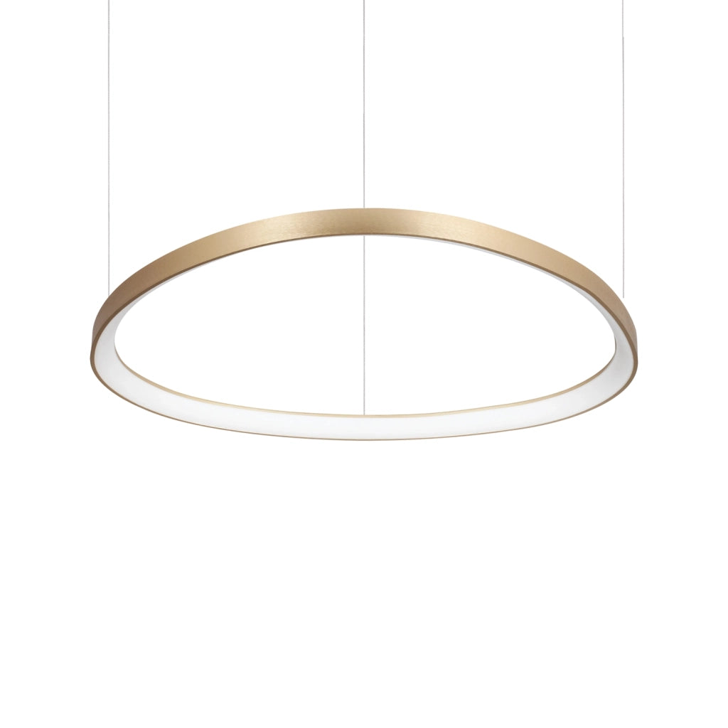 Lampadario A Sospensione Contemporaneo Gemini Metallo Ottone Led 55W 3000K Ip20
