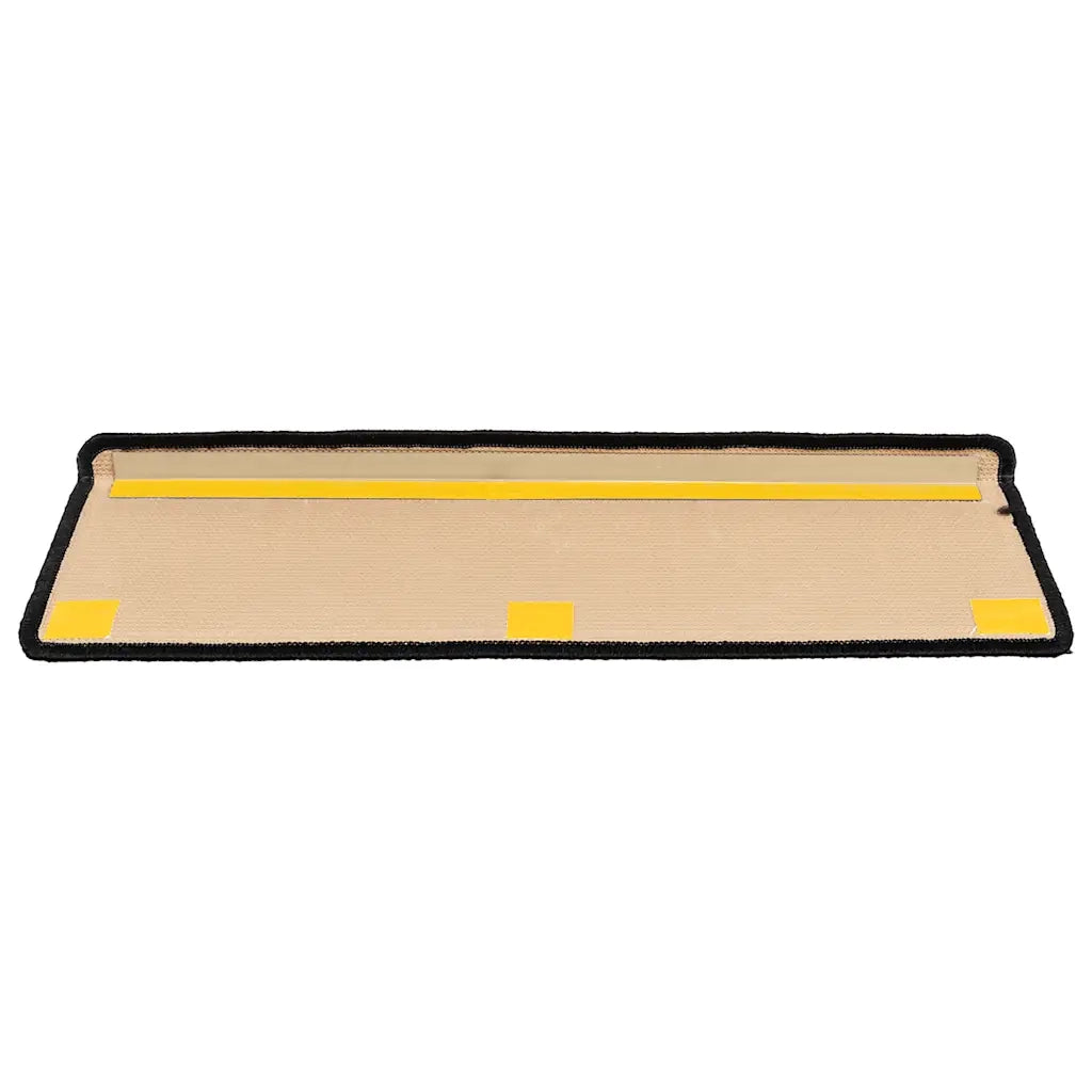 Tappetini per Scale Autoadesivi 10 pz 65x21x4 cm Nero e Grigio 149843