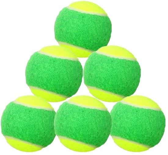 Pallini da tennis bassa compressione - Palloni da allenamento per principianti - Adatti per bambini/cani - Materiale di velluto duraturo - Assorbe gli urti - Ideali per tutti gli sportelli - Palloni da allenamento