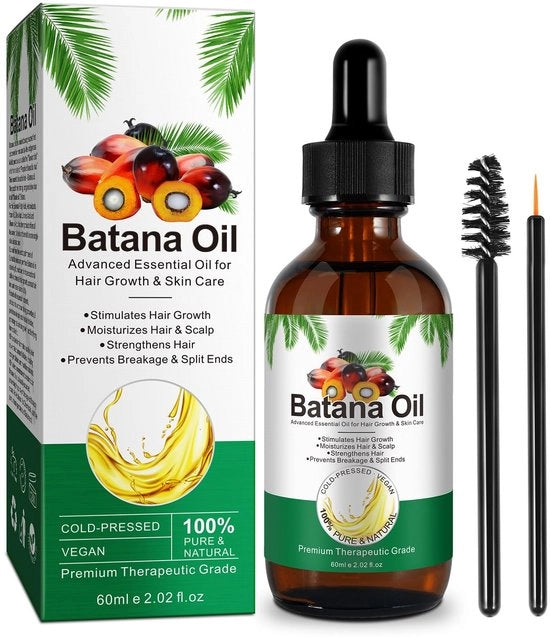 Batana Olio 100% Puro per la Curà della Capigliatura - Idoneo per Uomini/Donne - Nutre la Pelle Scalpica e i Capelli - Olio per Capelli con Ingredienti Naturali