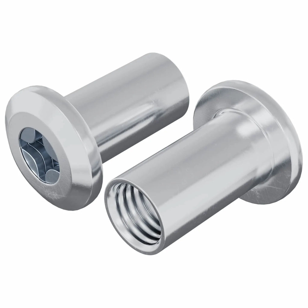 Dado a bloccaggio 2 pz Nichel M6 x 25 mm Acciaio CFW5590369