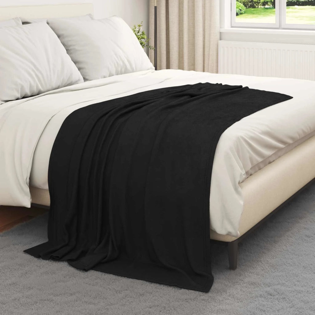 Coperta Nero 170 x 130 cm Panno 42017025