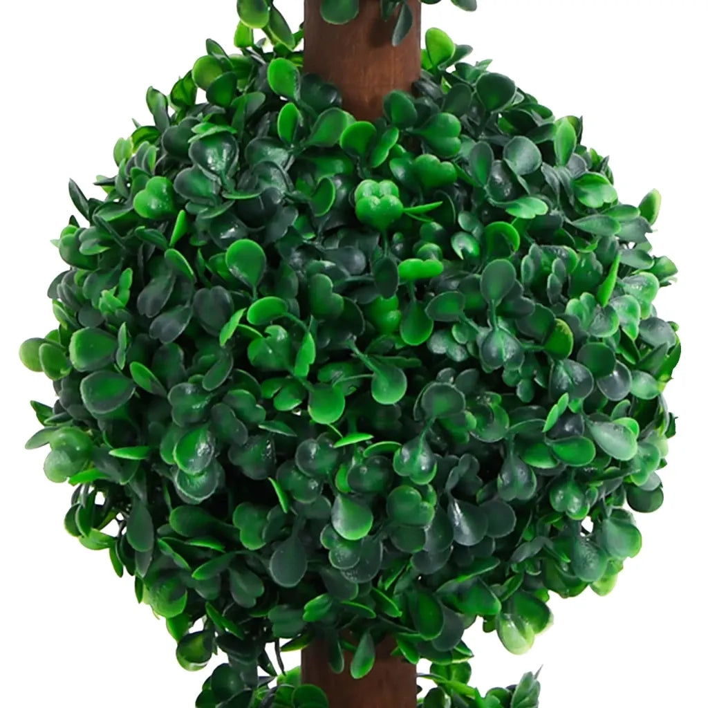 Pianta di Bosso Artificiale a Sfera con Vaso-Piante Decorative Verde 90 cm