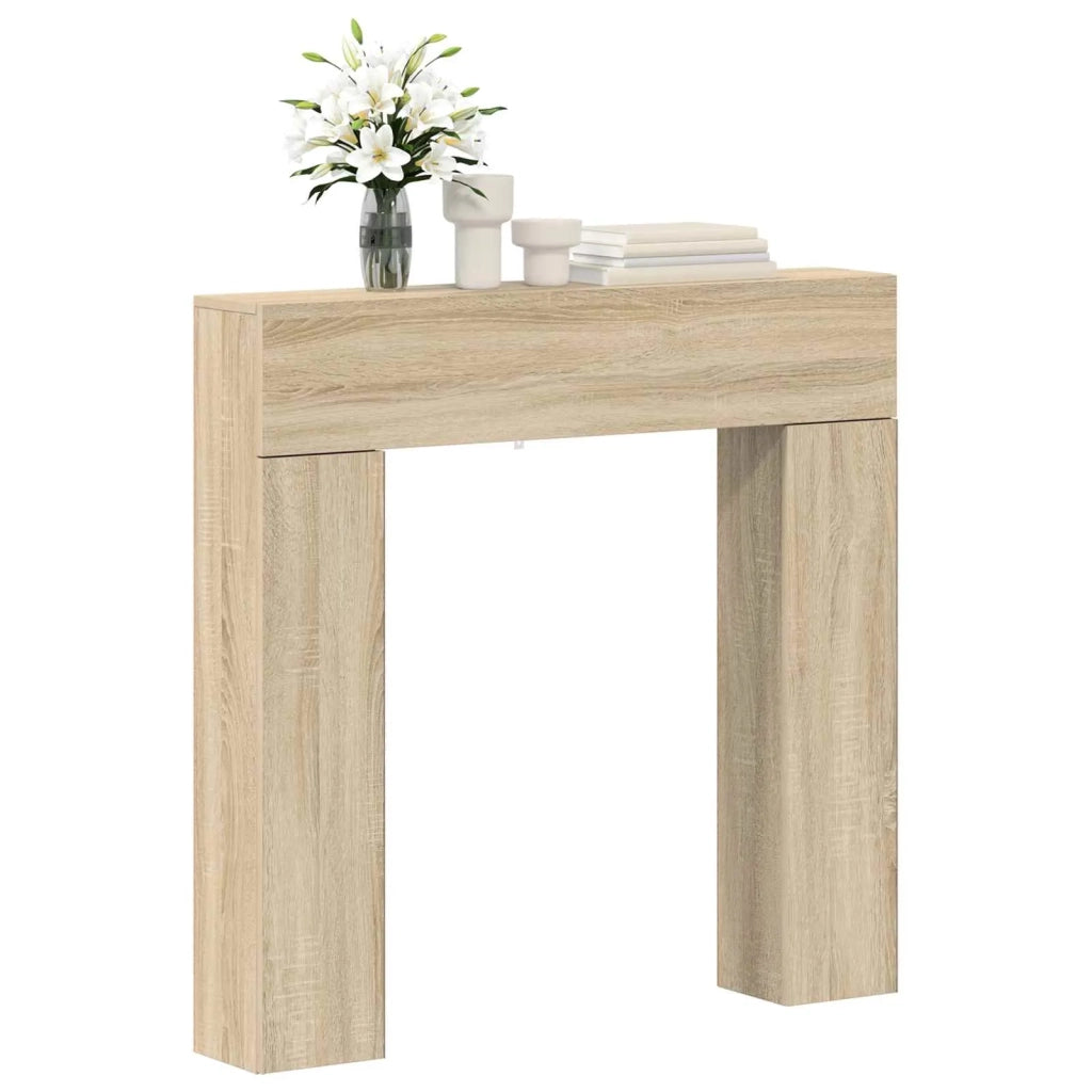 Cornice per camino Rovere Sonoma 102 x 18 x 100,5 cm 8006600