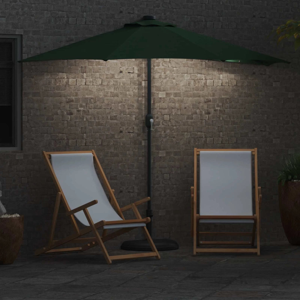 Ombrello da giardino-Ombrellone da spiaggia Verde 294 x 150 x 224 cm