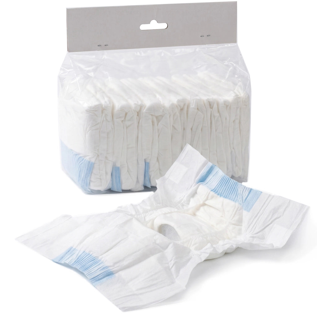 48 pezzi Pannolini per Cani Femmina Taglia M 48x35x1 cm con Fascia Elastica Regolabile Bianco