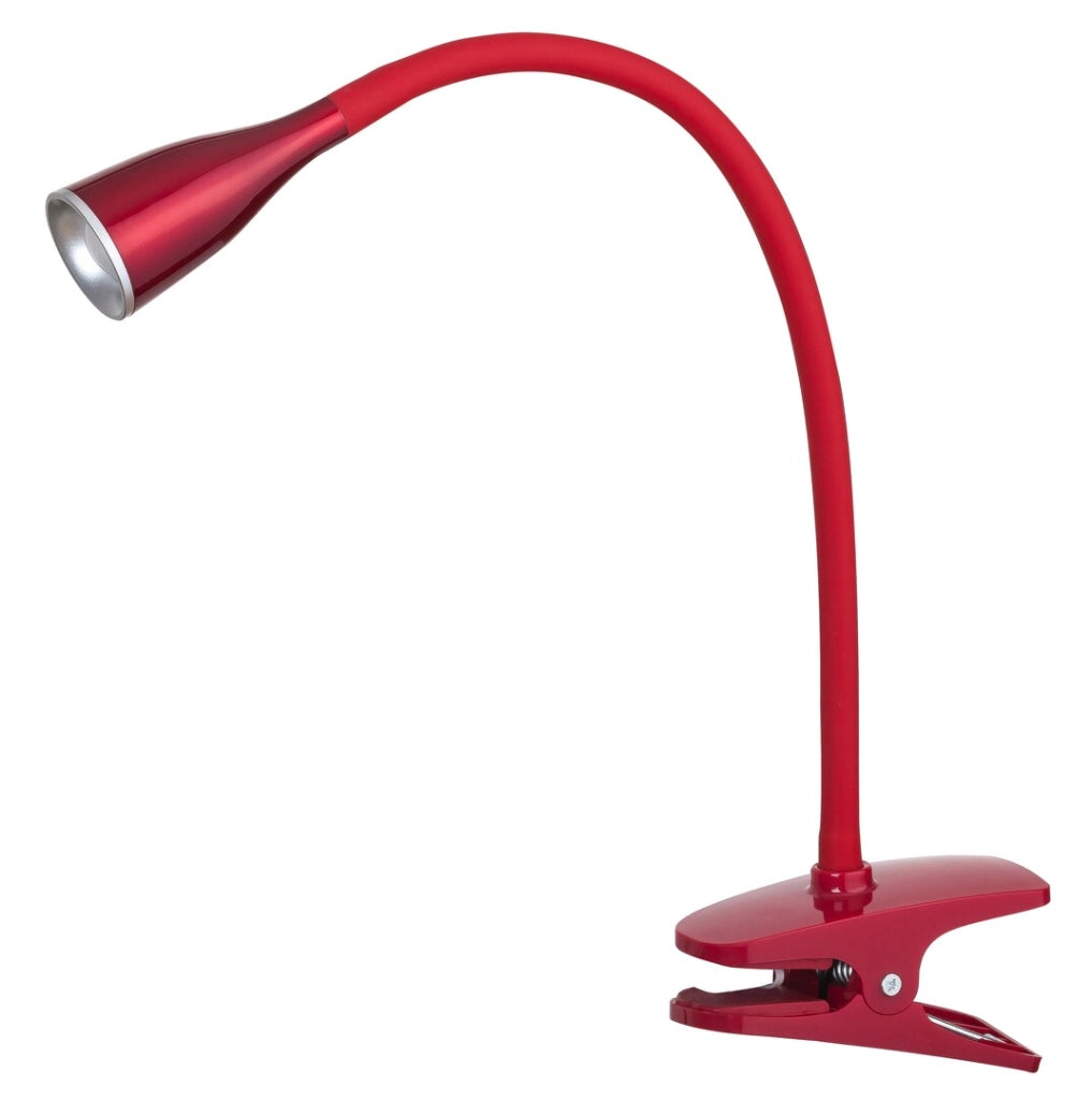 Lampada a clip flessibile LED 4,5W bordeaux Jeff Rabalux
