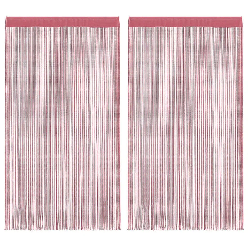 Tende a Filo 2 pz Rosa 140x250 cm