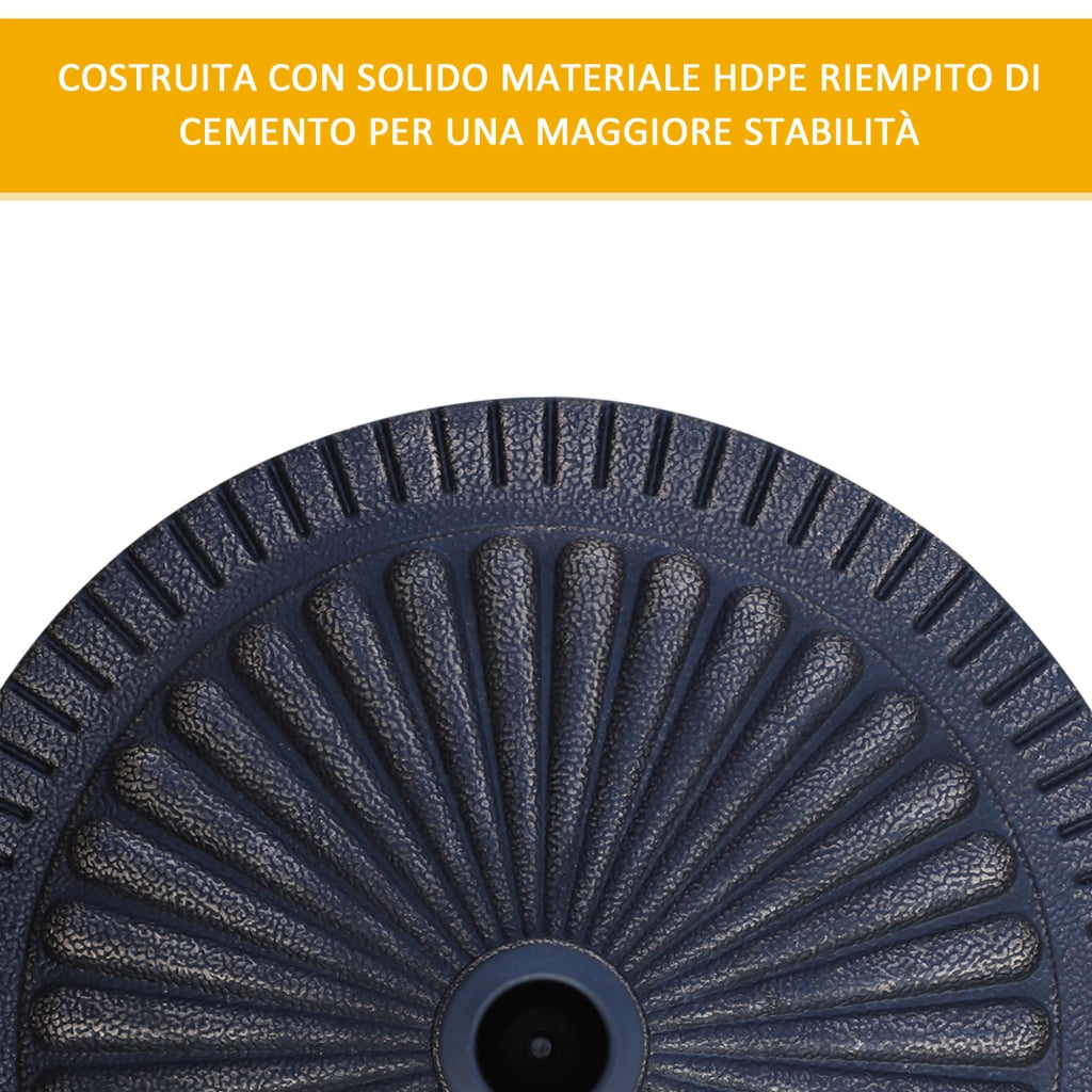 Base per Ombrellone Rotonda ¨C Minimal ¨C Grigio ?49x32cm
