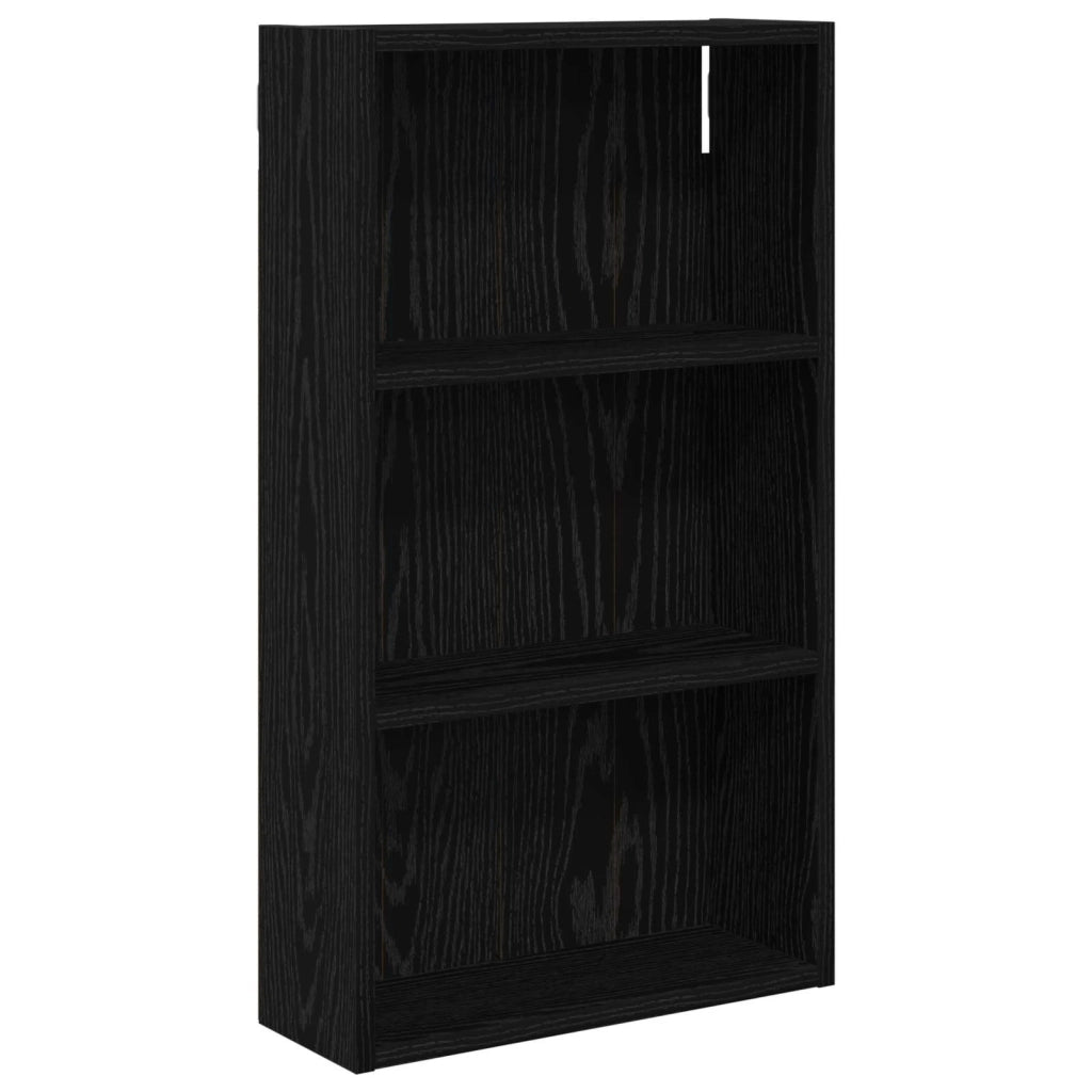 Armadio da Bagno | Mobile da Bagno a muro Rovere Nero 40 x 14 x 70 cm