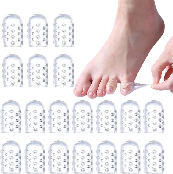 Protettori per l'acne in silicone 20 pezzi - Rilascia l'aria - Gel protettore per l'acne - Riduce la frizione - Prevenzione delle bolle - Translucido - Coperture per l'acne
