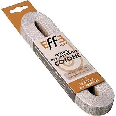 CINTINO AVVOLGIBILI COTONE AVANA/GRIGIO - MM 22 GR/MT 18 MT  5- 12 pezzi