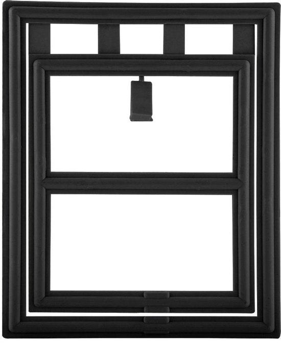 Porta per Animali Easi da Installare - Rete per Insetti - Plastica - Nero/Bianco - Dimensioni L XL 45,8 x 35,8 cm - Repellente per Zanzare - Porta per Animali