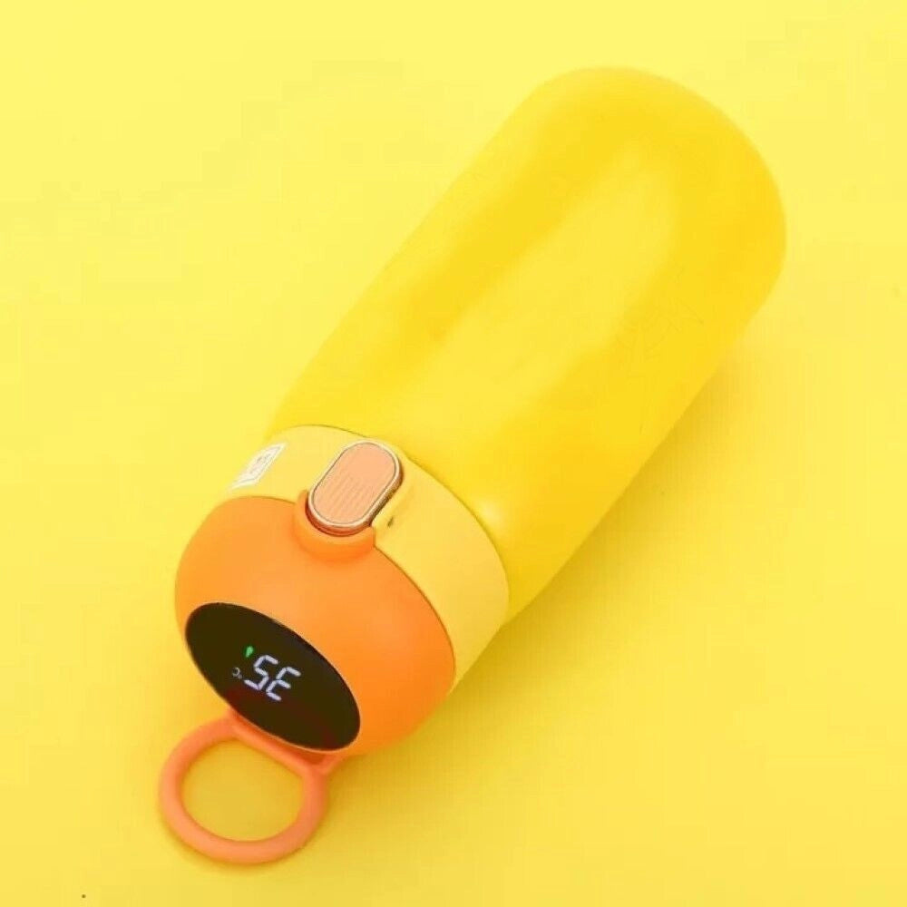 Trade Shop - Borraccia Termica Con Display Led Temperatura Thermos Acciaio Inox 420ml Tx-8334 -