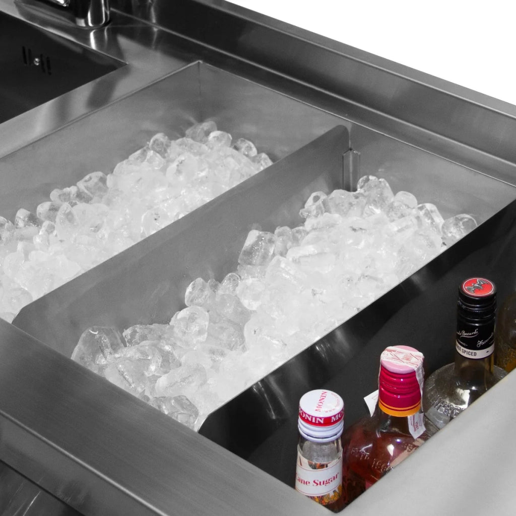Cocktail Station Barman Postazione Bar Bancone Barman Pozzetto Ghiaccio Lavello