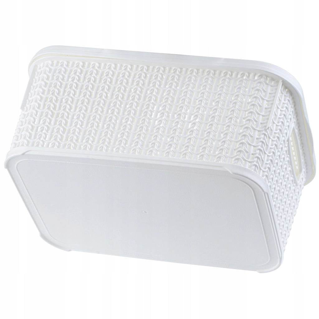 Set di 2 cestini organizer KADAX da 6 litri con coperchio.
