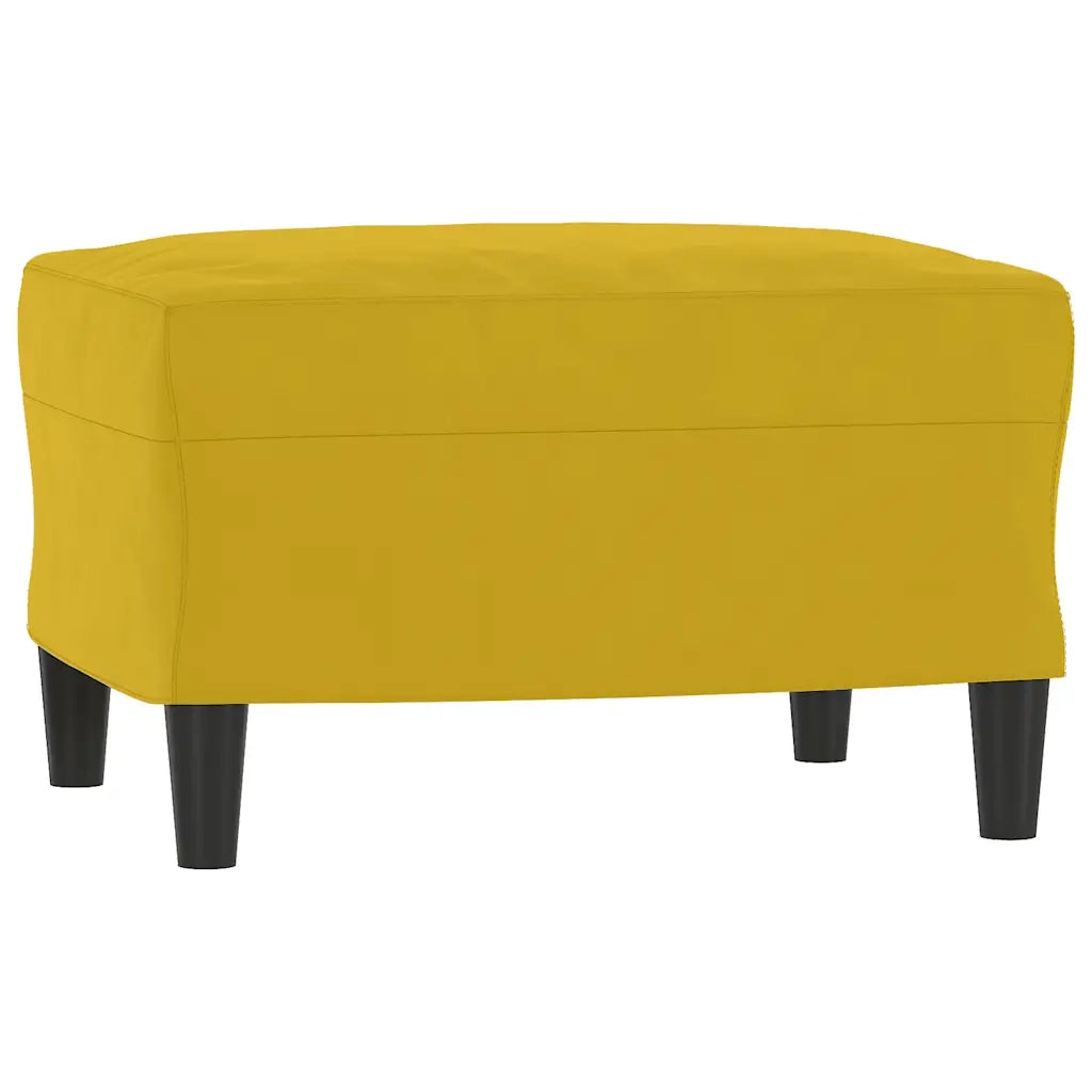 Set di Divani 3 pz Giallo in Velluto 3201990