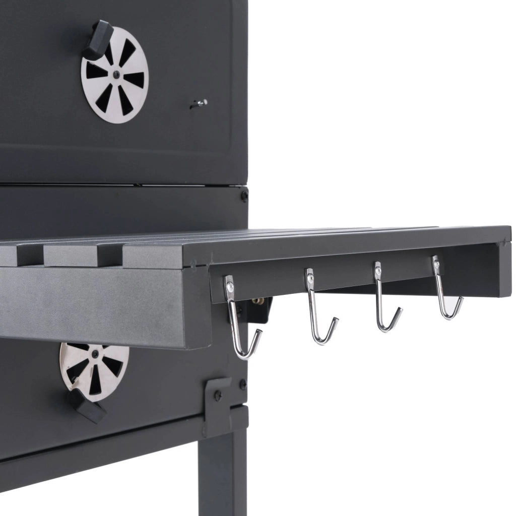Barbecue a carbonella con copertura, nero