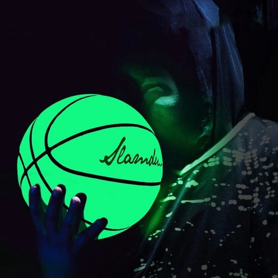 Cestino da Basketbal Taglia 7 - Luminoso - Pelle Composita - Resistente - Assorbe Transpirazione - Buon Grip - Pallone da Basket