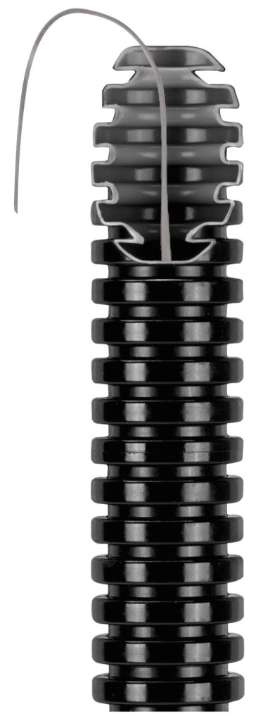 TUBO CORRUGATO NERO CON TIRAFILO Ø mm. 32  MT. 25