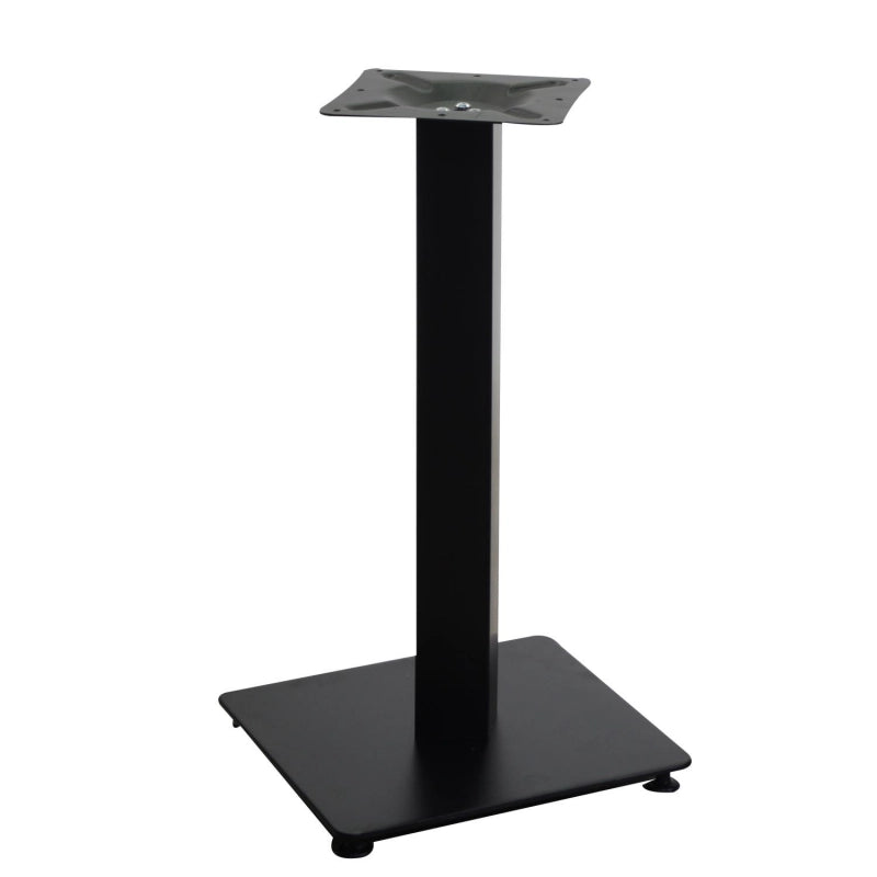 Base tavolo acciaio Jamie nero quadro cm 40x40h72