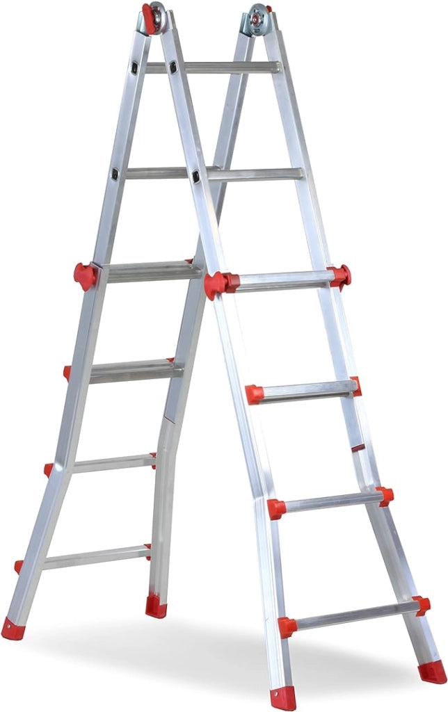 SCALA MULTIUSO 'SQUADRA PIU'' 4+4 gradini - MARCHETTI