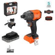 Avvitatore ad Impulsi Black & Decker BLIM78E1K 18V 1/4" con Batteria e Valigetta