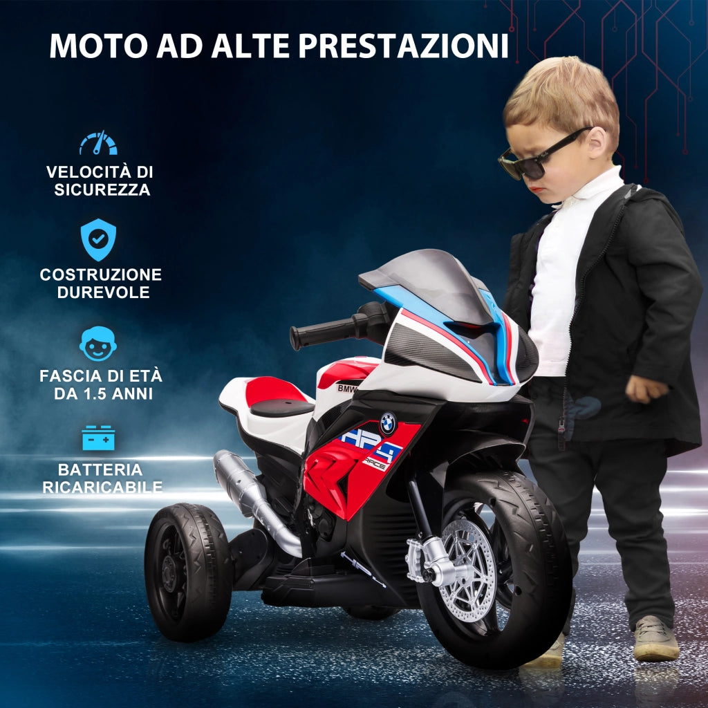 Moto Bambini BMW HP4 ¨C zephmum ¨C Rosso, PP e Metallo, 82.5x42x54 cm