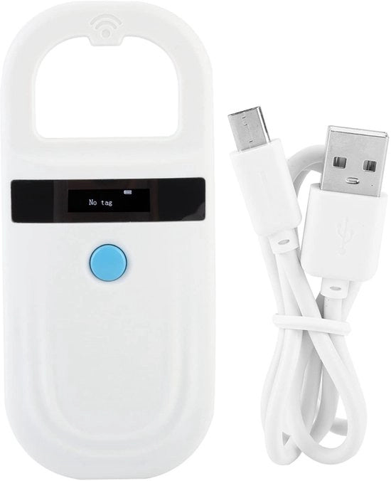 Letture di microchip RFID per animali - Scansionatore di tag di animali portatile con display OLED - Gestione di animali per cani gatti