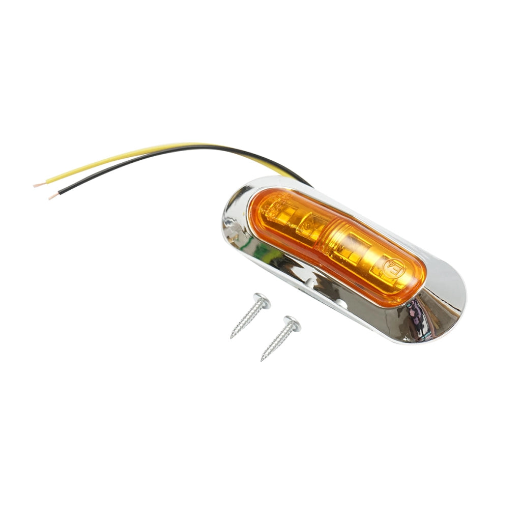 Luce di posizione laterale LED 24V, gialla 93x32x15mm