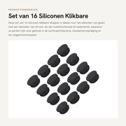 Gatstoppers in Silicone 24 mm - 16 pezzi - Calze in gomma per sigillatura pannelli - Plugg per impermeabilizzazione acqua - Stopper in silicone - Adatto per la produzione di mobili - Stop in gomma