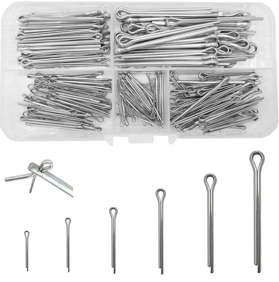 Pennini a Scomparsa 220 Unità - Assortimento in Acciaio Inossidabile