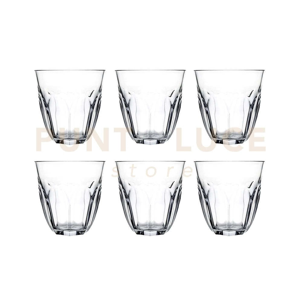 ANKON BICCHIERI MOLATI SET 6 PEZZI TRASPARENTI